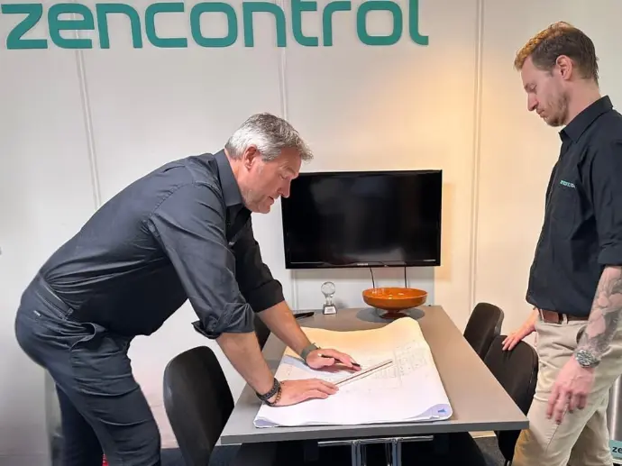 Lysstyring projekteres af Martin og Johan